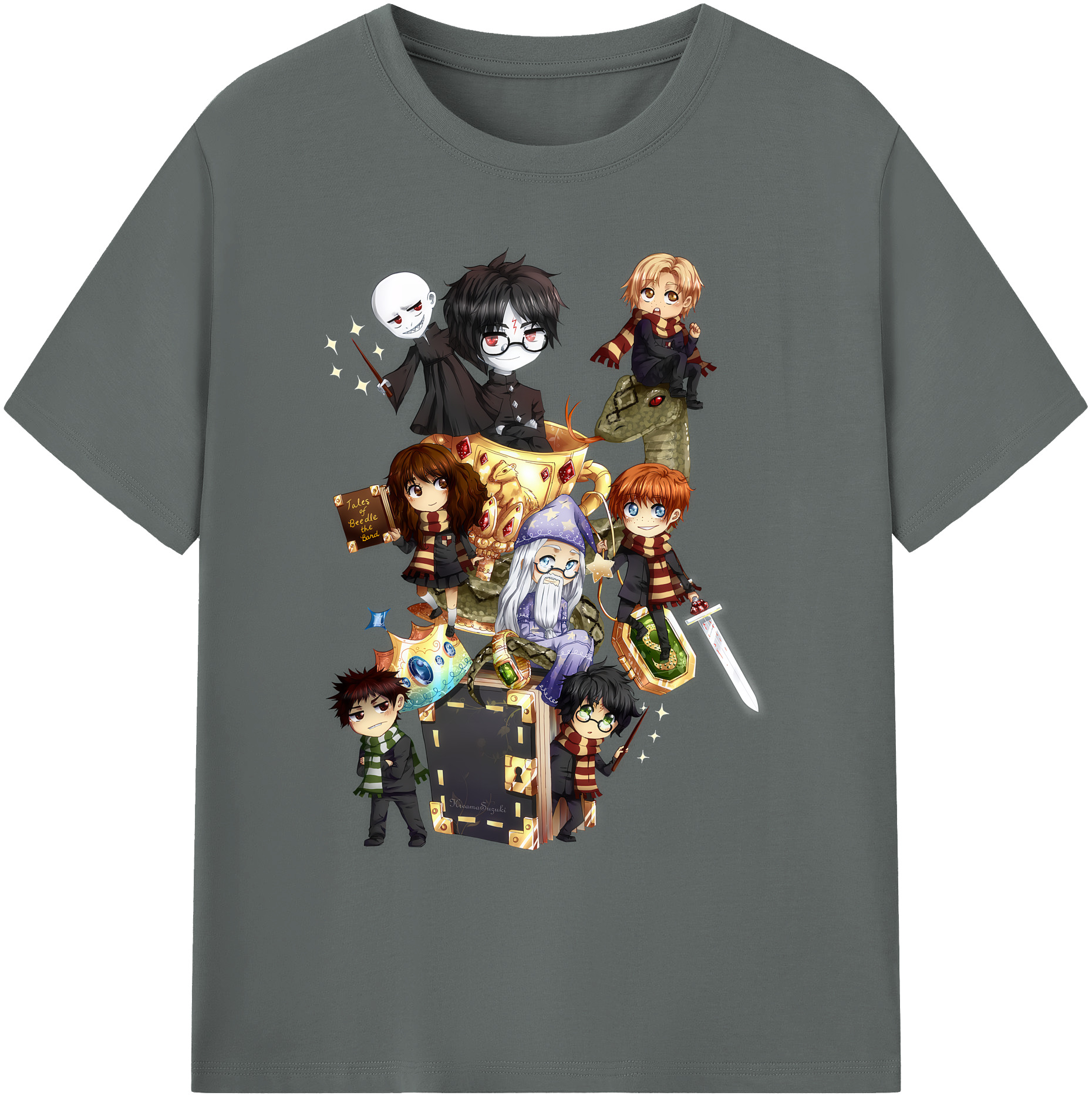 （画像用） Harry Potter ハリー・ポッターシリーズ 綿100％ メンズ半袖Tシャツ｜肌触りやわらか＆通気性